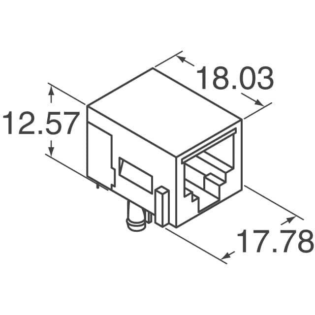 RJ45-8N-S TE Connectivity Corcom Filters  Jack per connettori modulari